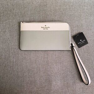 Kate Spade Lucy Medium L-Zip Wristlet Colorblock Saffiano NWT